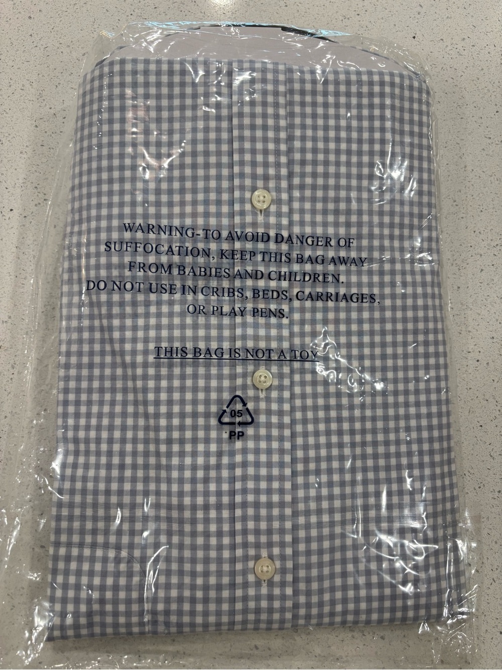 Vineyard Vines Men's Light Blue Gingham Classic Fit Button-Down Shirt XL - Picture 5 of 6